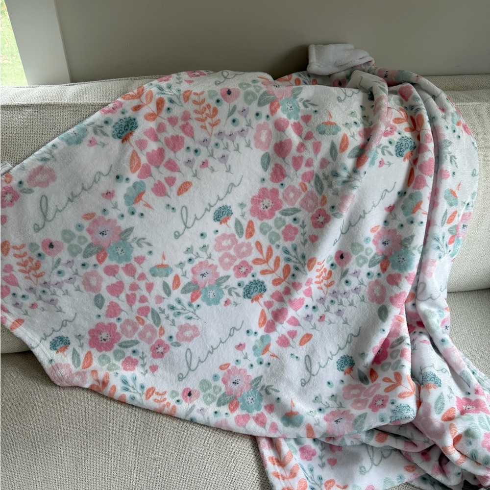 Caden Lane Floral Olivia Blanket